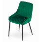 Krzesło MONZA - zielony aksamit x 4