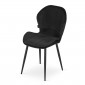 Krzesło TERNI - czarny aksamit x 4