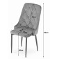 Krzesło CAPRI - bordo x 4