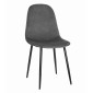 Krzesło COMO - ciemny szary aksamit x 4