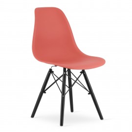 4-ių kėdžių komplektas OSAKA raudonas / juodas