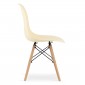 Krzesło OSAKA kremowe / nogi naturalne x 4