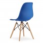 Krzesło OSAKA niebieskie / nogi naturalne x 4