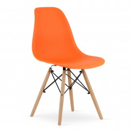 4-ių kėdžių komplektas OSAKA oranžinis