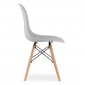 Krzesło OSAKA szare / nogi naturalne x 4
