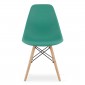 Krzesło OSAKA zielone / nogi naturalne x 4