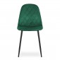 Krzesło ASTI - ciemna zieleń aksamit x 4