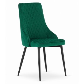 4-ių kėdžių komplektas DANTE žalias