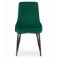 Dante kėdė - tamsiai žalia aksominė x 4