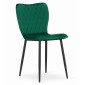 Fox kėdė - tamsiai žalia aksominė x 4