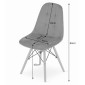 DUMO kėdė - tamsiai žalia aksominė x 4