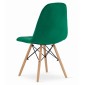DUMO kėdė - tamsiai žalia aksominė x 4