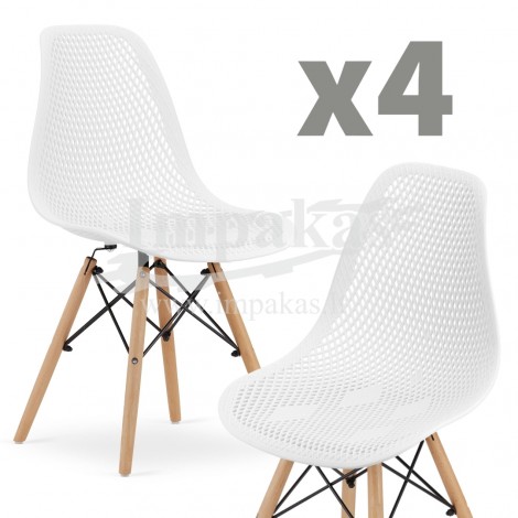 Krzesło MARO - białe x 4