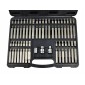 Rinkinys Torx spline ribe 75vnt. CrV. Įvairių dydžių Torx, Spline, Ribe antgaliai. G10036