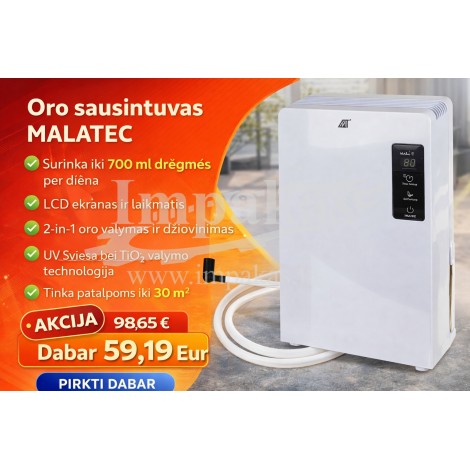 Drėgmės sausintuvas, oro valytuvas Maltec