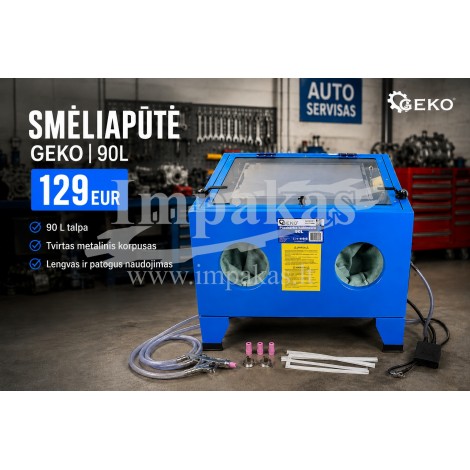 Smėliavimo kabina, smėliapūtė "GEKO" 90L