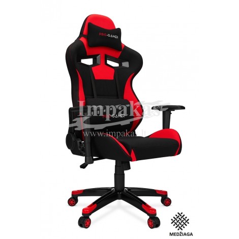 Žaidimų kėdė "AGURI" medžiaga, raudona