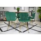 Krzesło NEST - aksamit zielony / nogi złote x 4